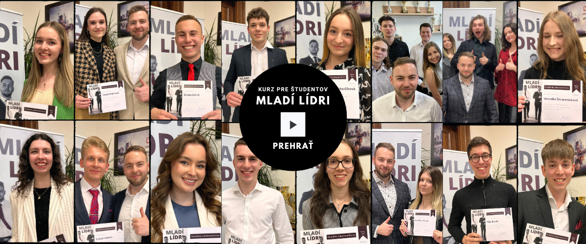 Kurz podnikateľských zručností - Mladí Lídri pre študentov maturantov a vysokoškolákov - Kvasnickas