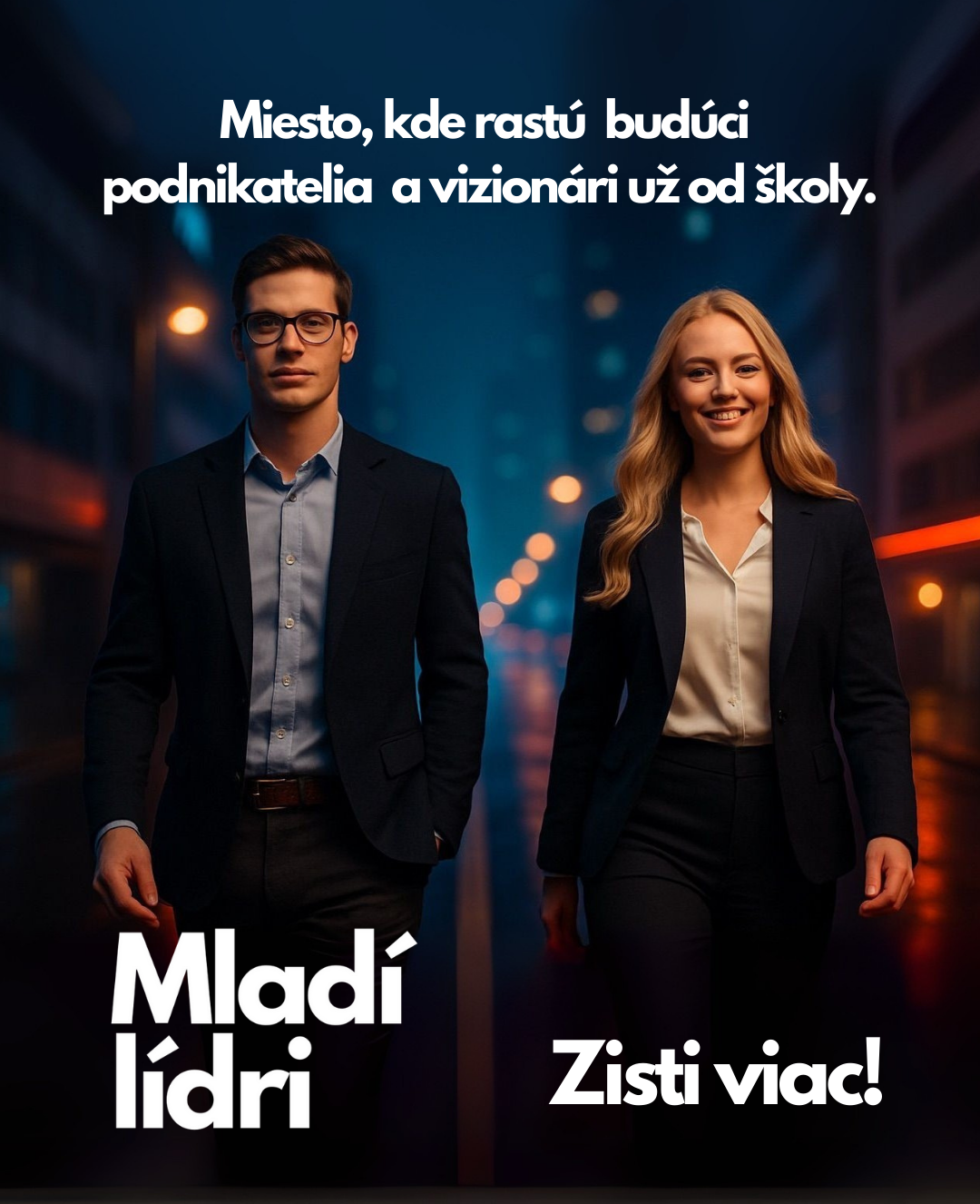 Kurz Mladí lídri Kvasnickas – dvaja profesionaly ktori dosiahli uspech - motivácia a rozvoj mladých lídrov v oblasti leadershipu, podnikania a financií.